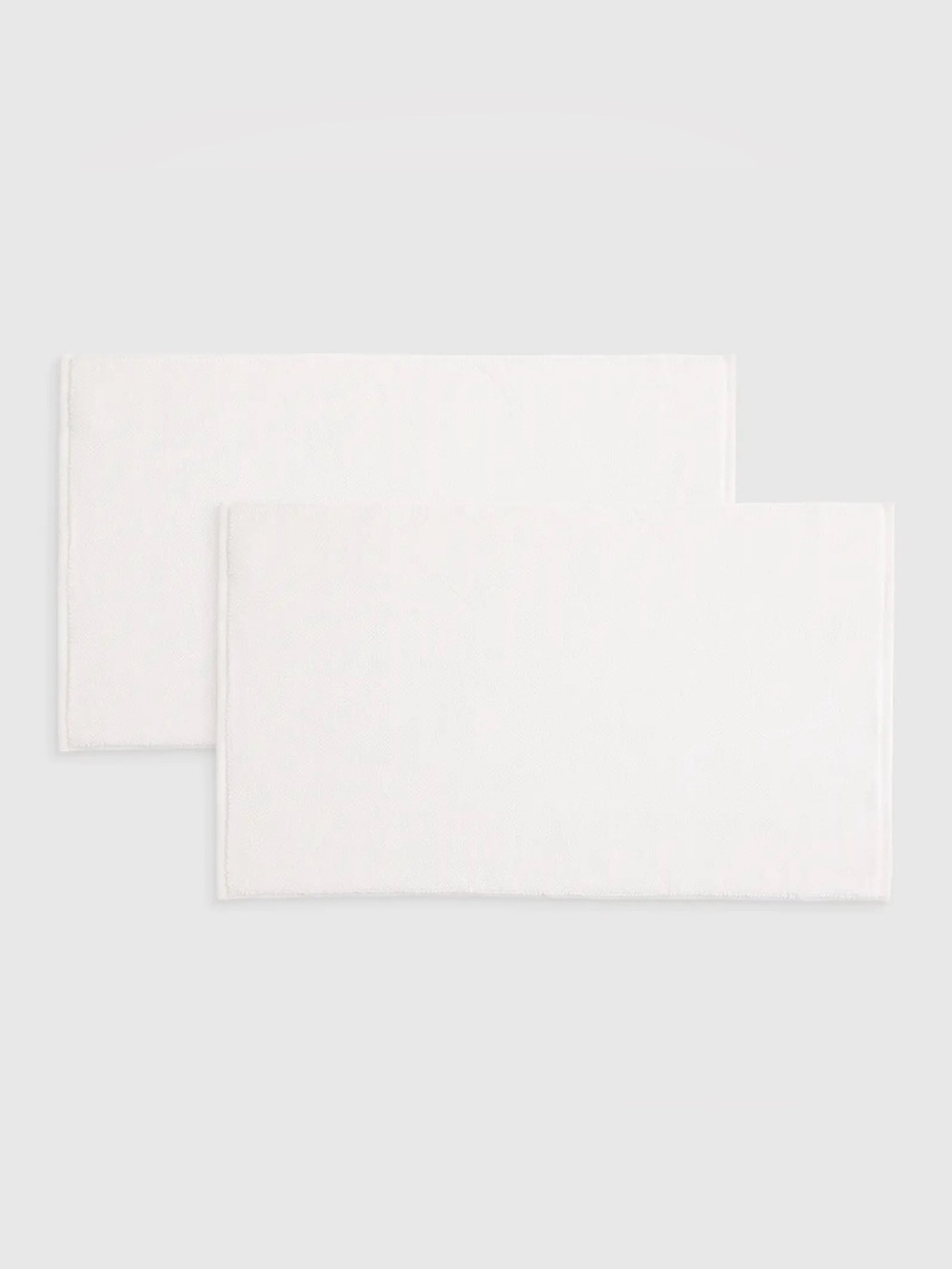 NWT Quince Turkish Cotton Bath Mat Bundle Set of 2 (White) - Picture 4 of 5